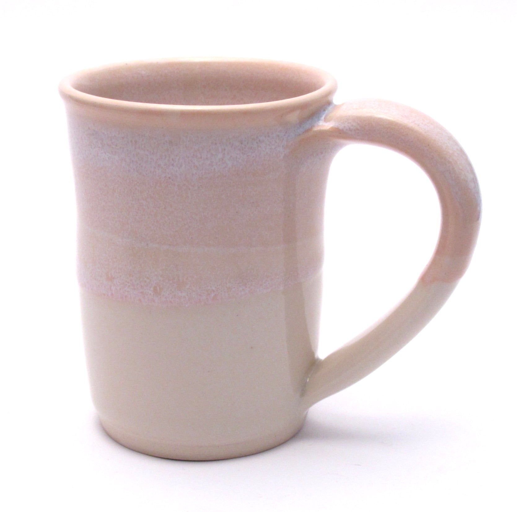 Pink and White Large Mug