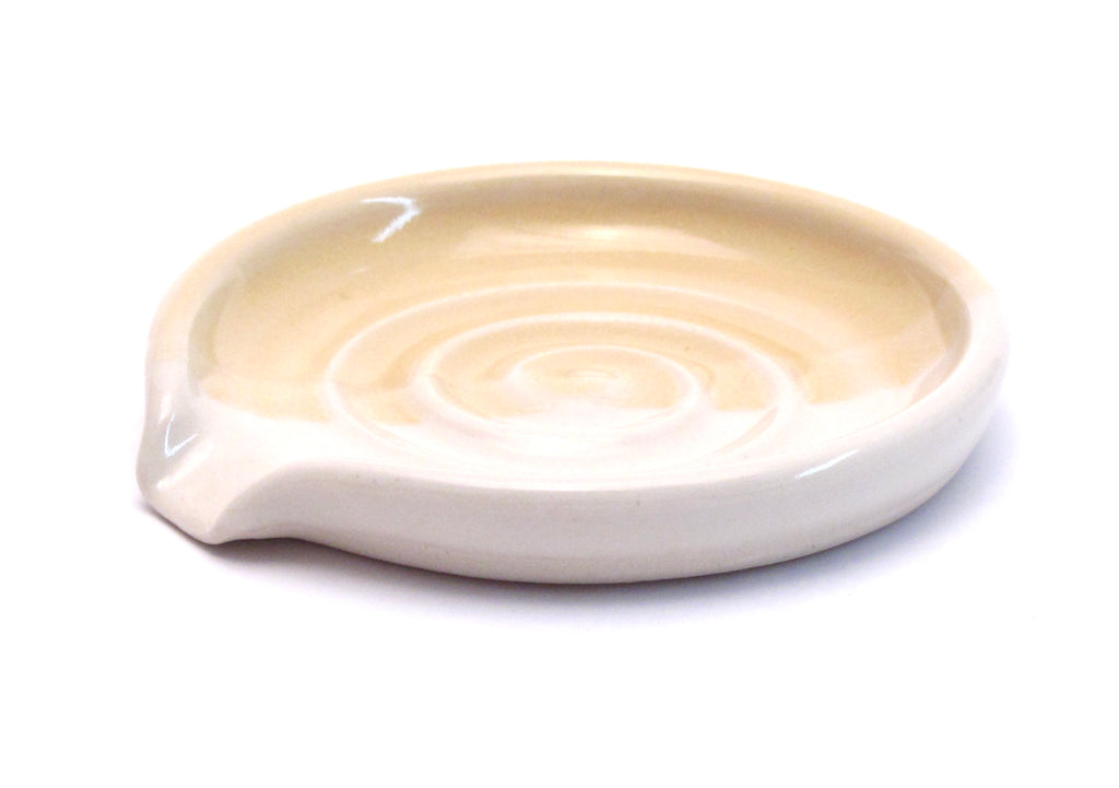 Yellow and White Spoon Rest