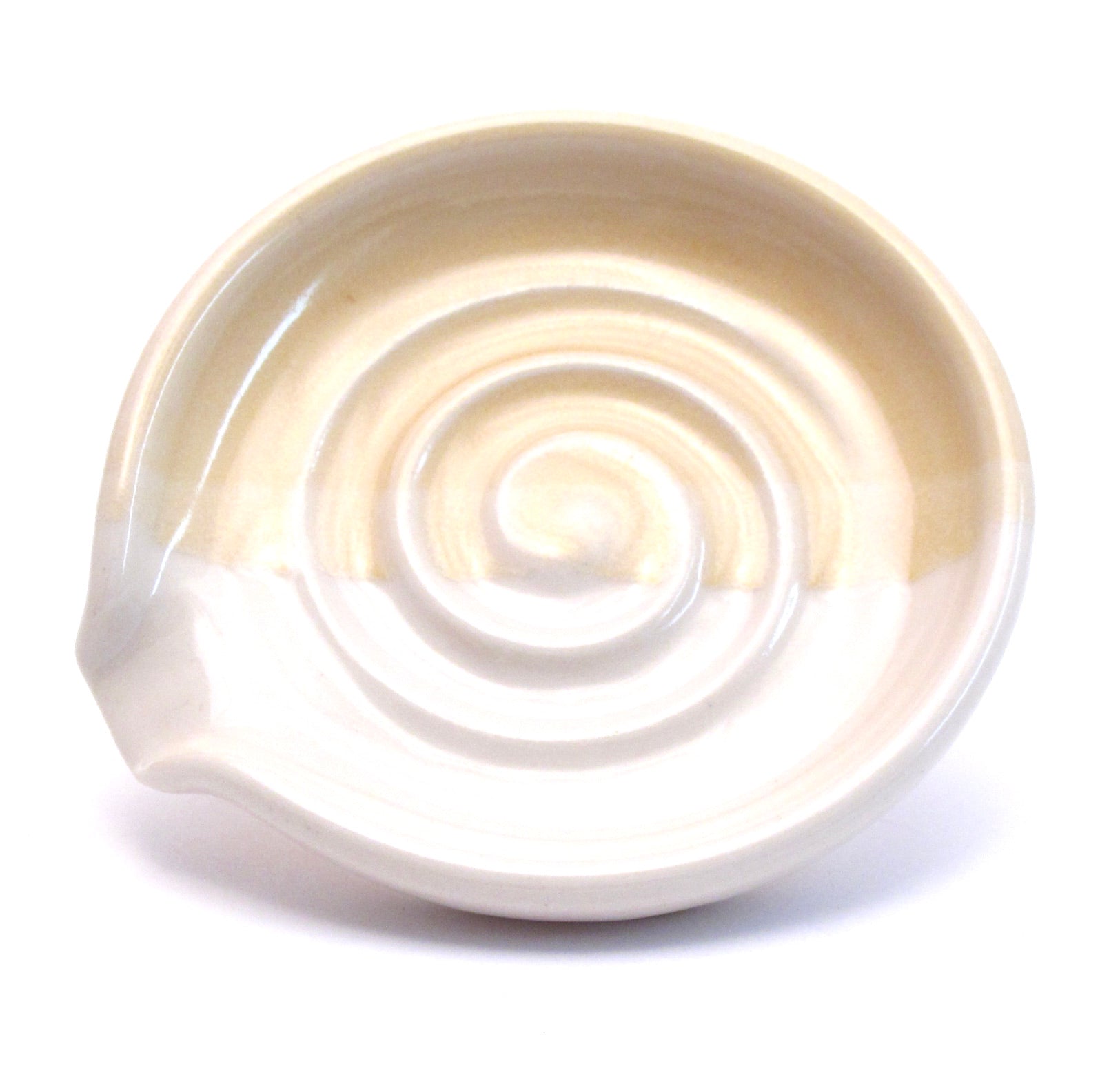 Yellow and White Spoon Rest