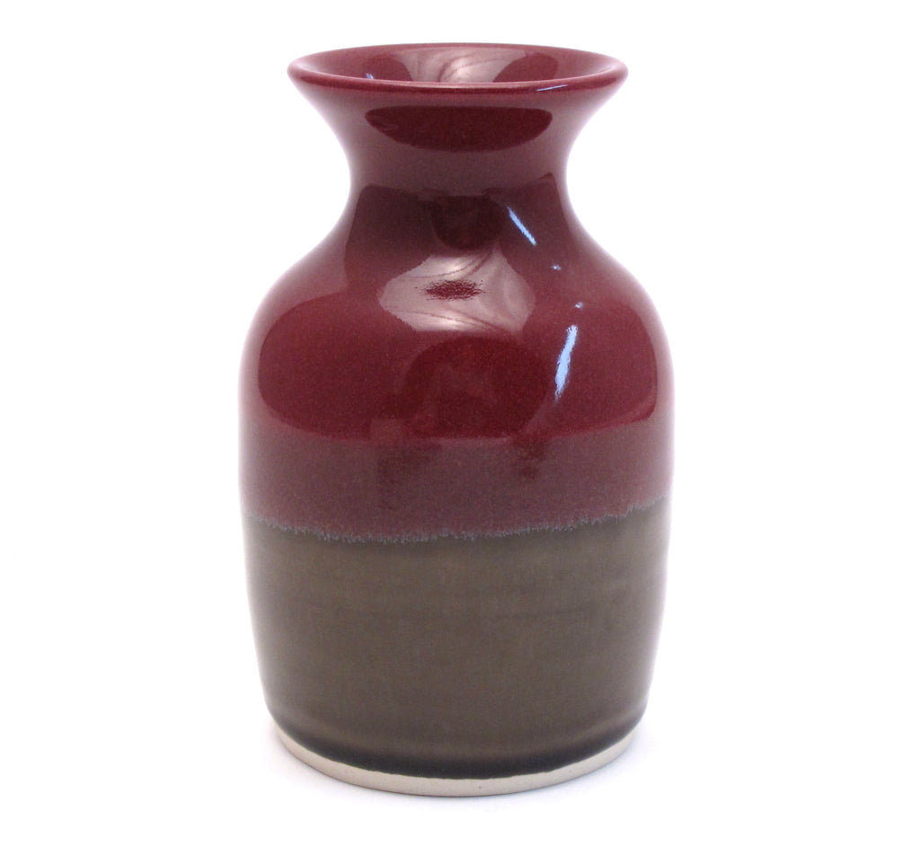 Raspberry and Stone Vase