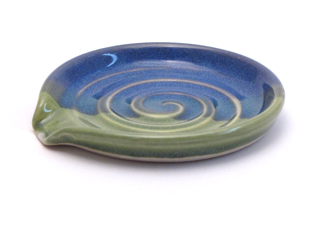 Blue and Green Spoon Rest