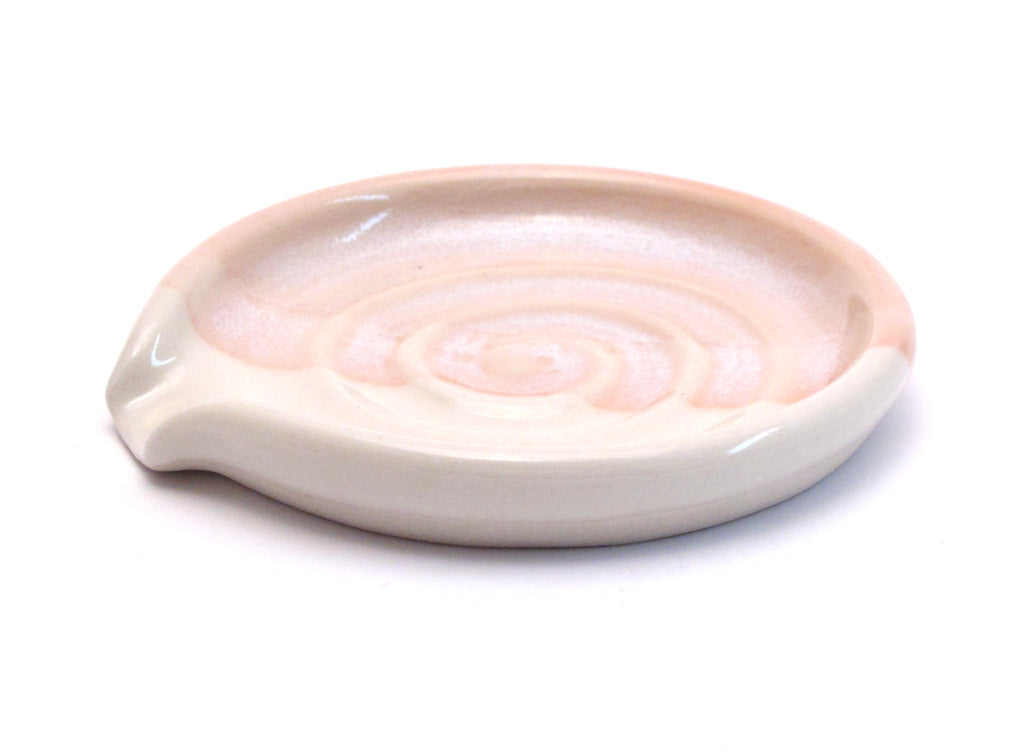 Pink and White Spoon Rest