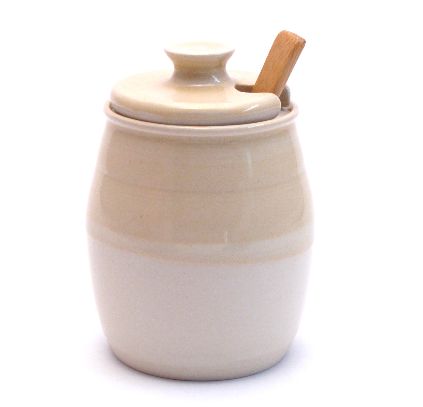 Yellow and White Sugar Bowl