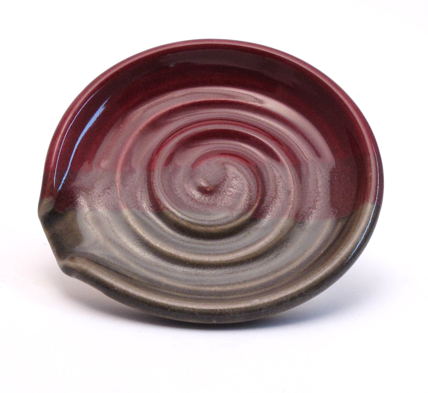 Raspberry and Stone Spoon Rest