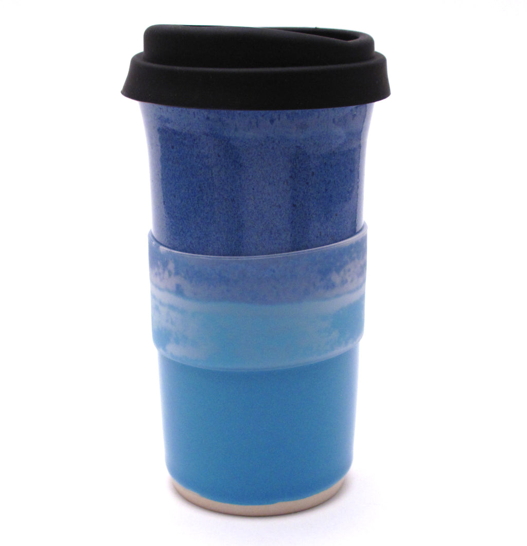 Blue and Aqua Travel Mug