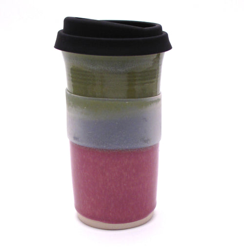 Green and Lilac Travel Mug