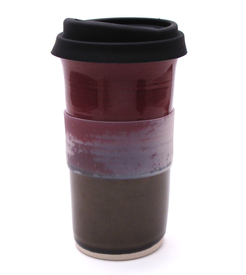 Raspberry and Stone Travel Mug