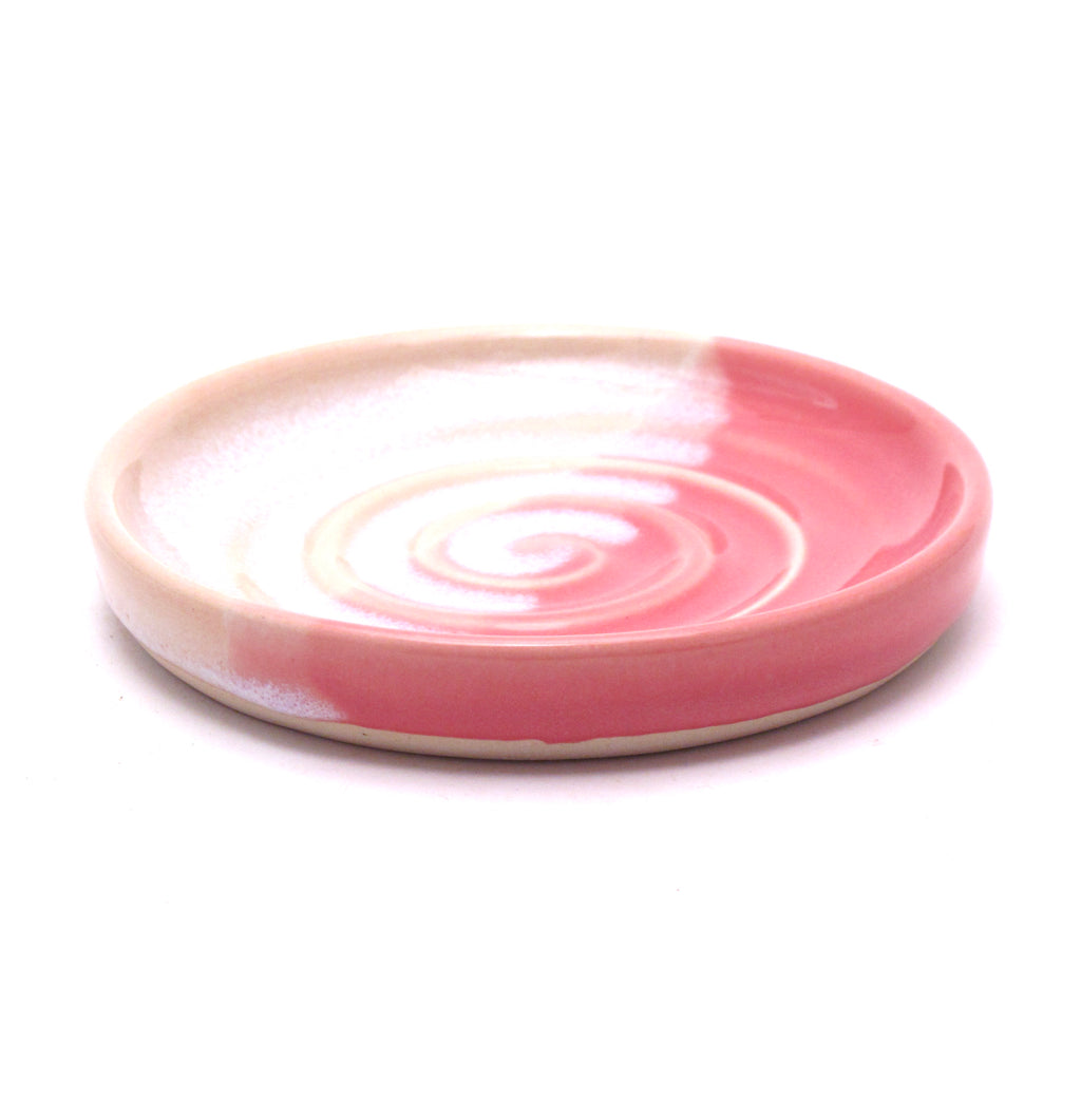 Pink and Rose Candle Stand / Soap Dish