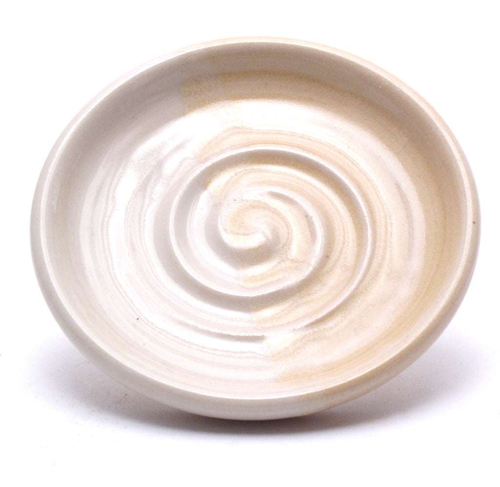 Yellow and White Candle Stand / Soap Dish (Copy)