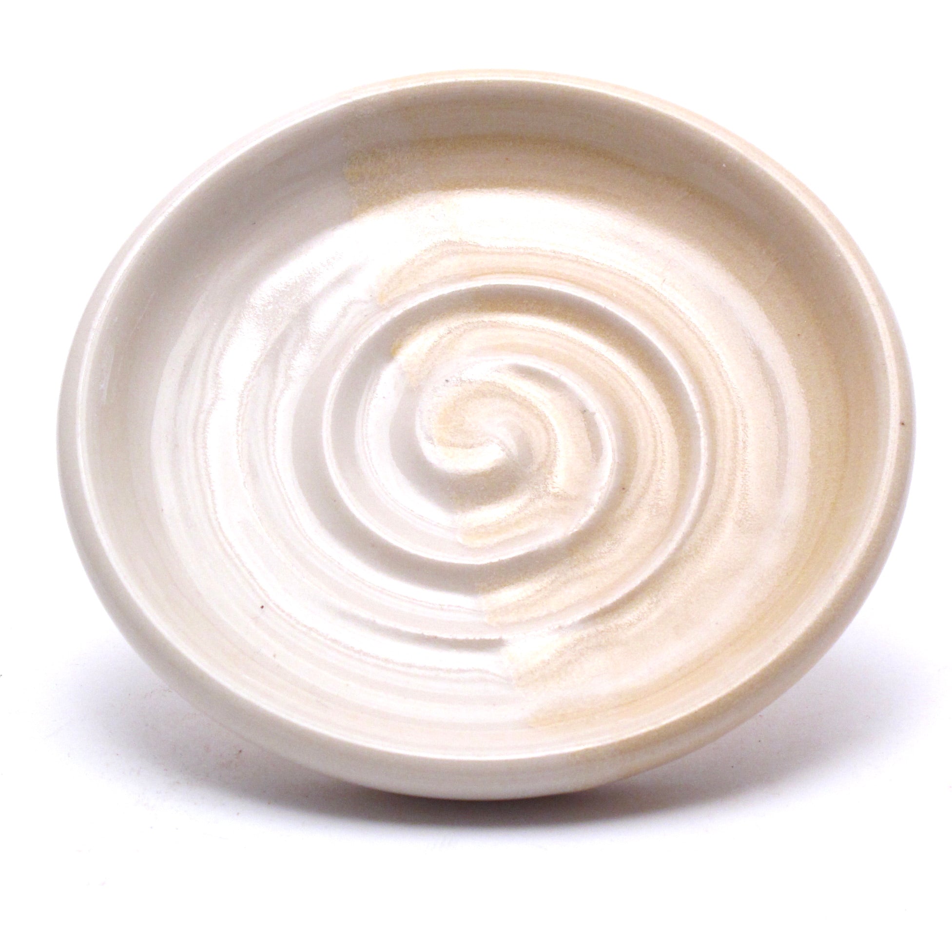 Yellow and White Candle Stand / Soap Dish (Copy)