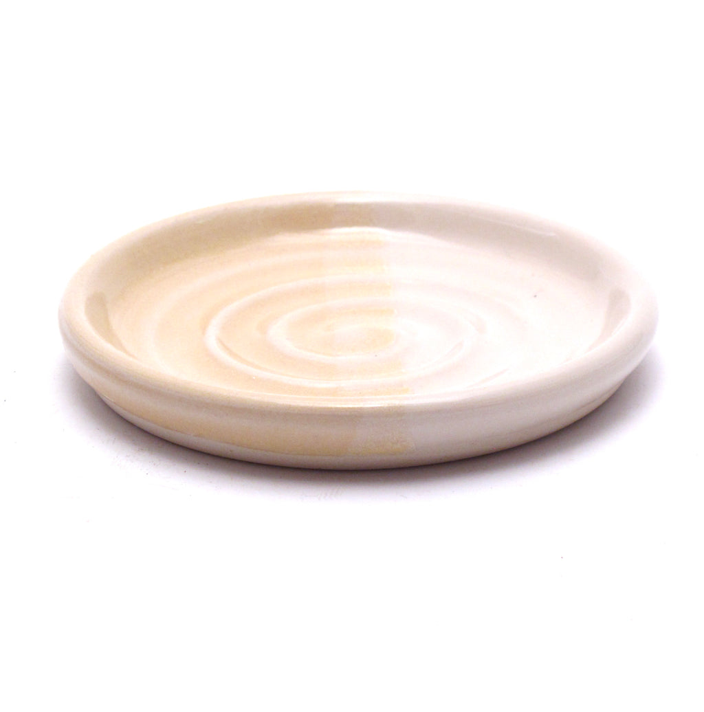 Yellow and White Candle Stand / Soap Dish (Copy)