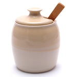 Yellow and White Sugar Bowl