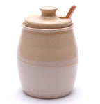 Yellow and White Sugar Bowl