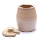 Yellow and White Sugar Bowl
