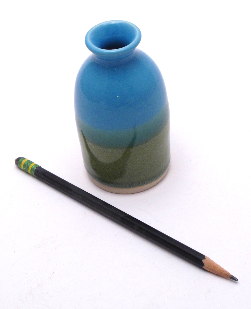 Blue and Green Bud Vase