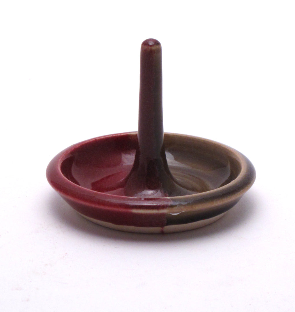 Raspberry and Stone Ring Holder