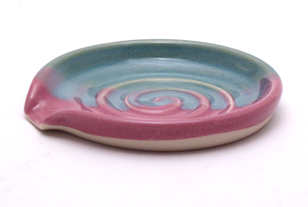 Teal and Lilac Spoon Rest