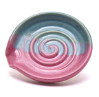 Teal and Lilac Spoon Rest