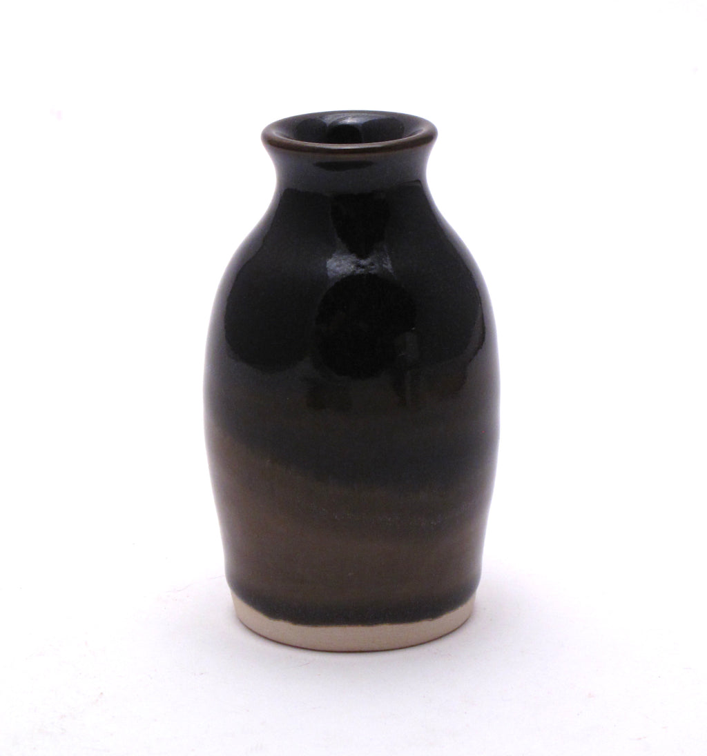 Black and Stone Bud Vase