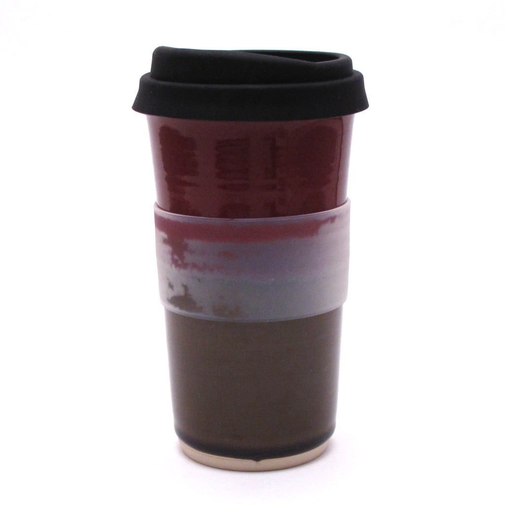 Raspberry and Stone Travel Mug
