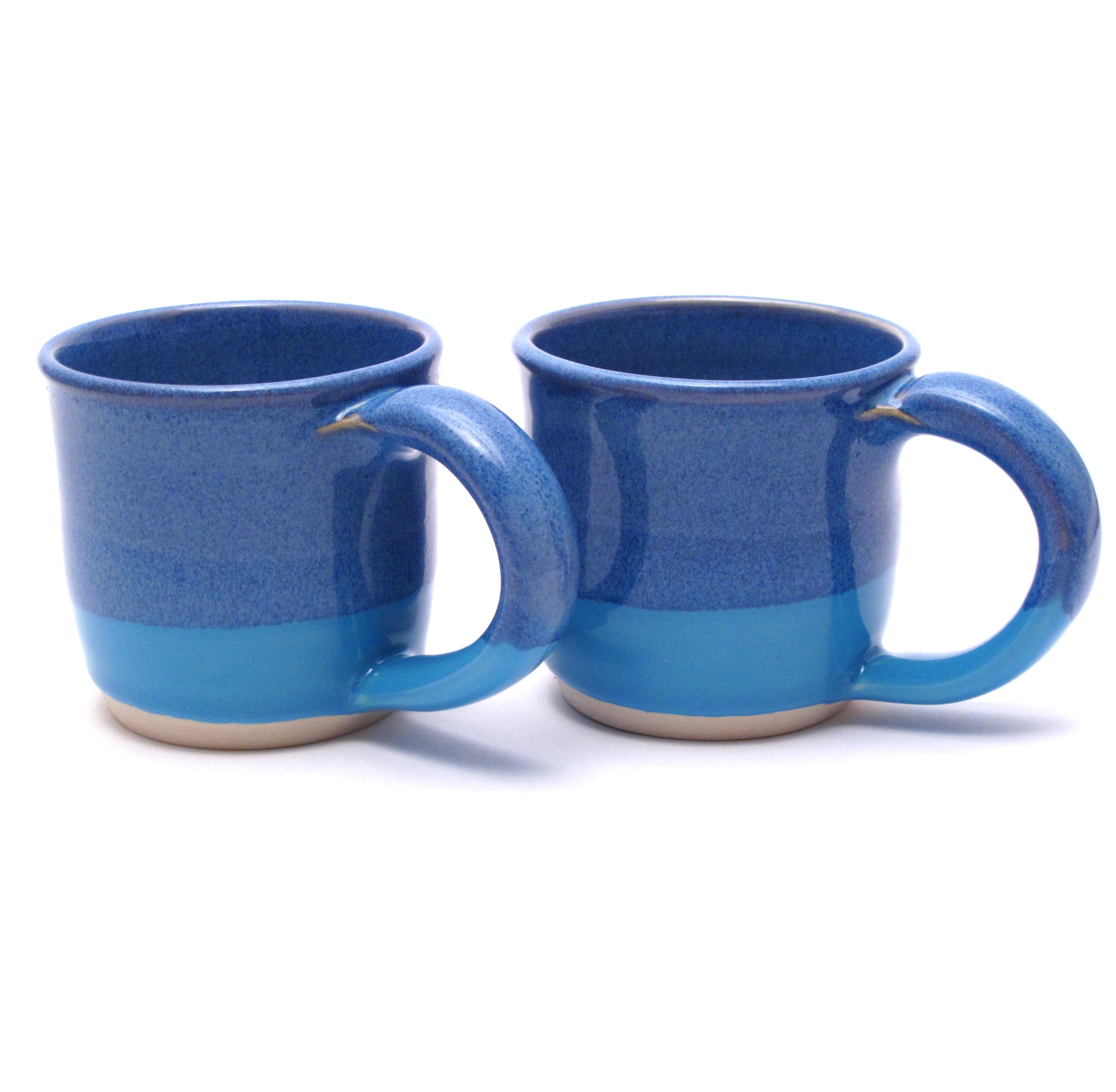Pair of Blue and Aqua Mugs