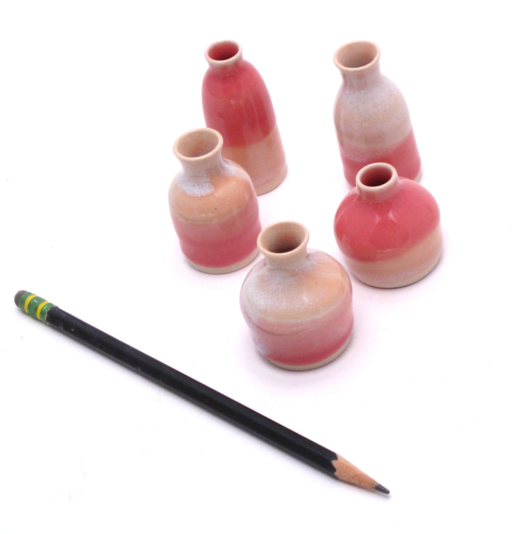 Shades of Pink Mini Vase Collection