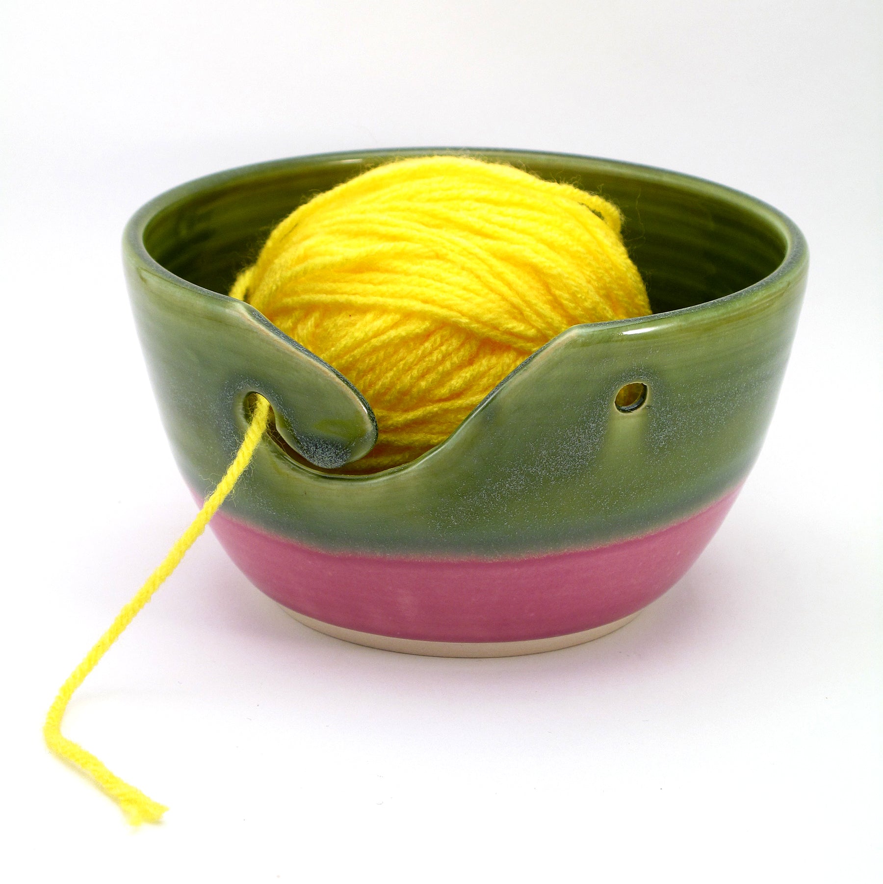 Teal and Lilac Yarn Bowl