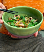 Pair of Blue and Green Ramen Bowls