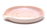 Pink and White Spoon Rest