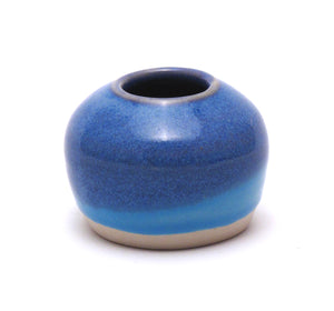 Little Blue and Aqua Ikebana Vase