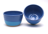 Pair of Blue and Aqua Cereal Bowls